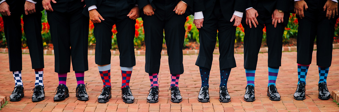 funky groomsmen socks