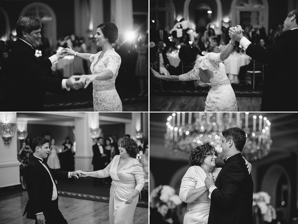 sweet father daughter and mother son wedding dances