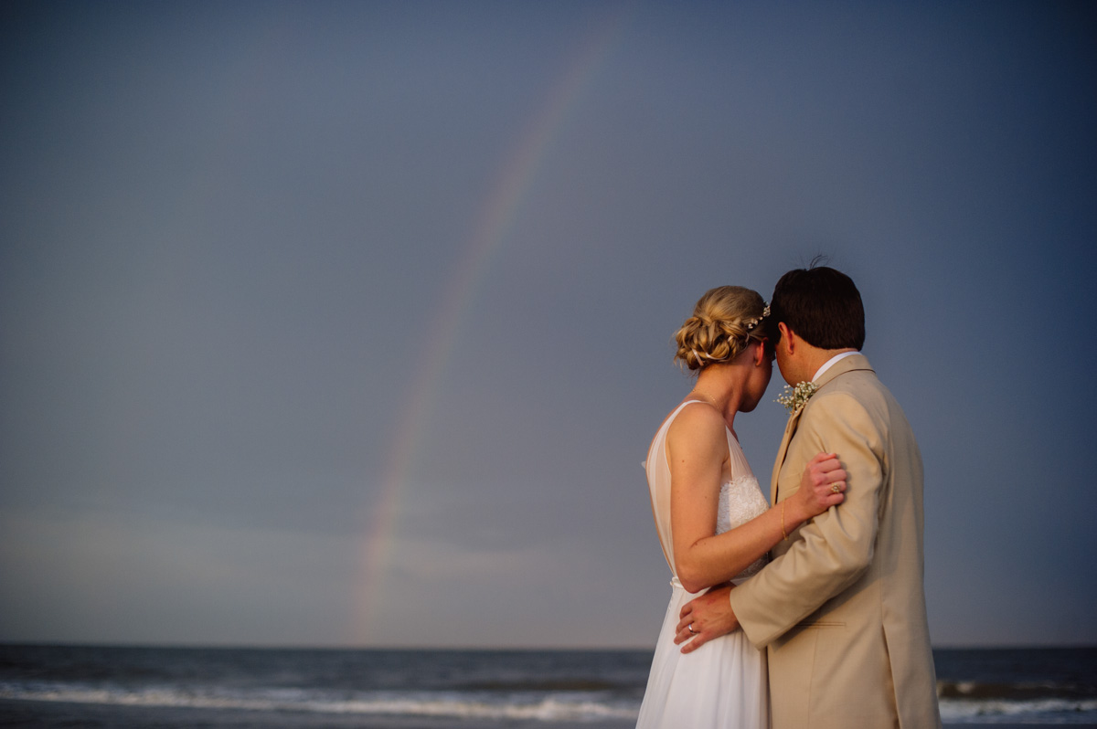 wedding day rainbow portraits