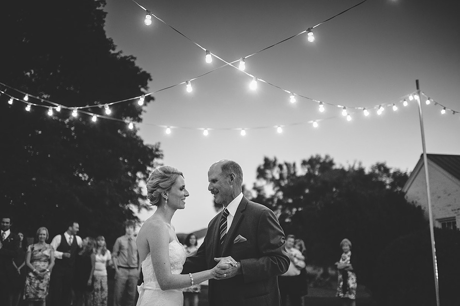 outdoor summer wedding reception father daughter dance by pittsburgh photographers the oberports