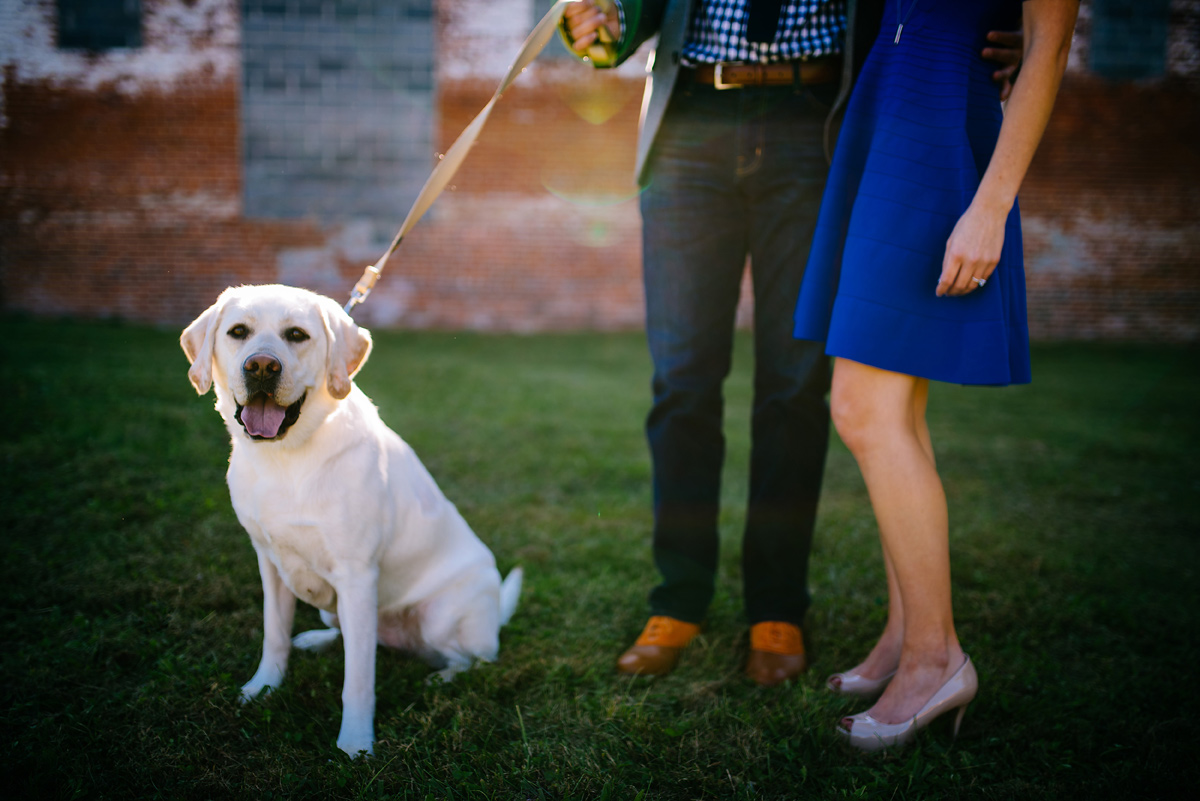 charleston wv engagement with dog