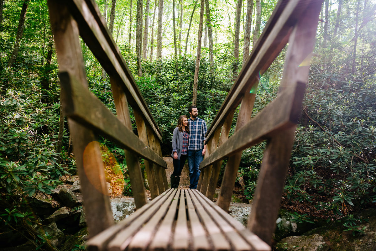 west virginia hiking engagement session