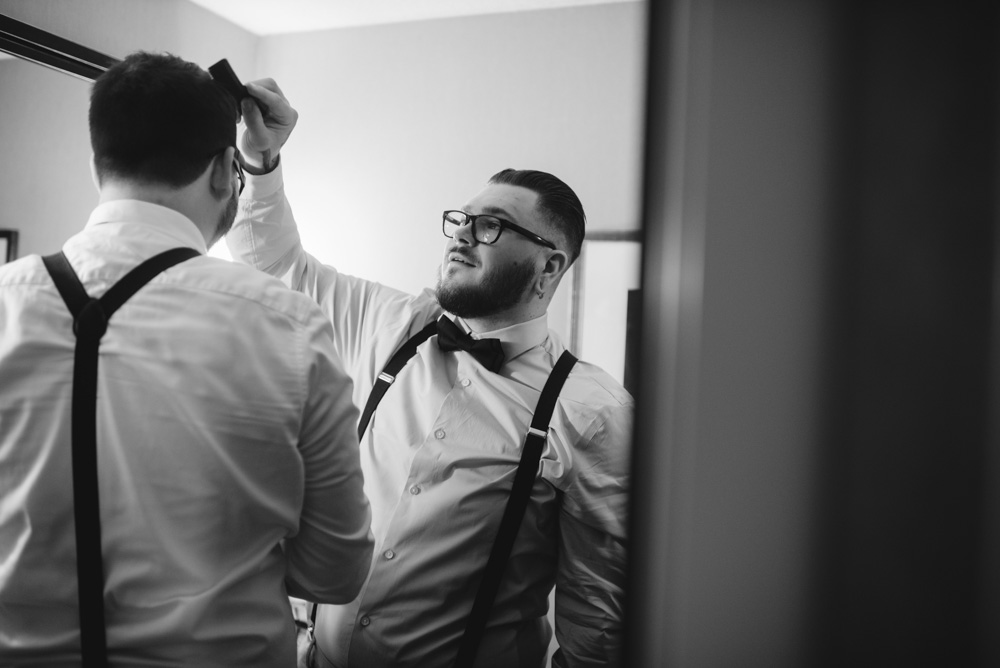 groomsmen getting ready wv wedding