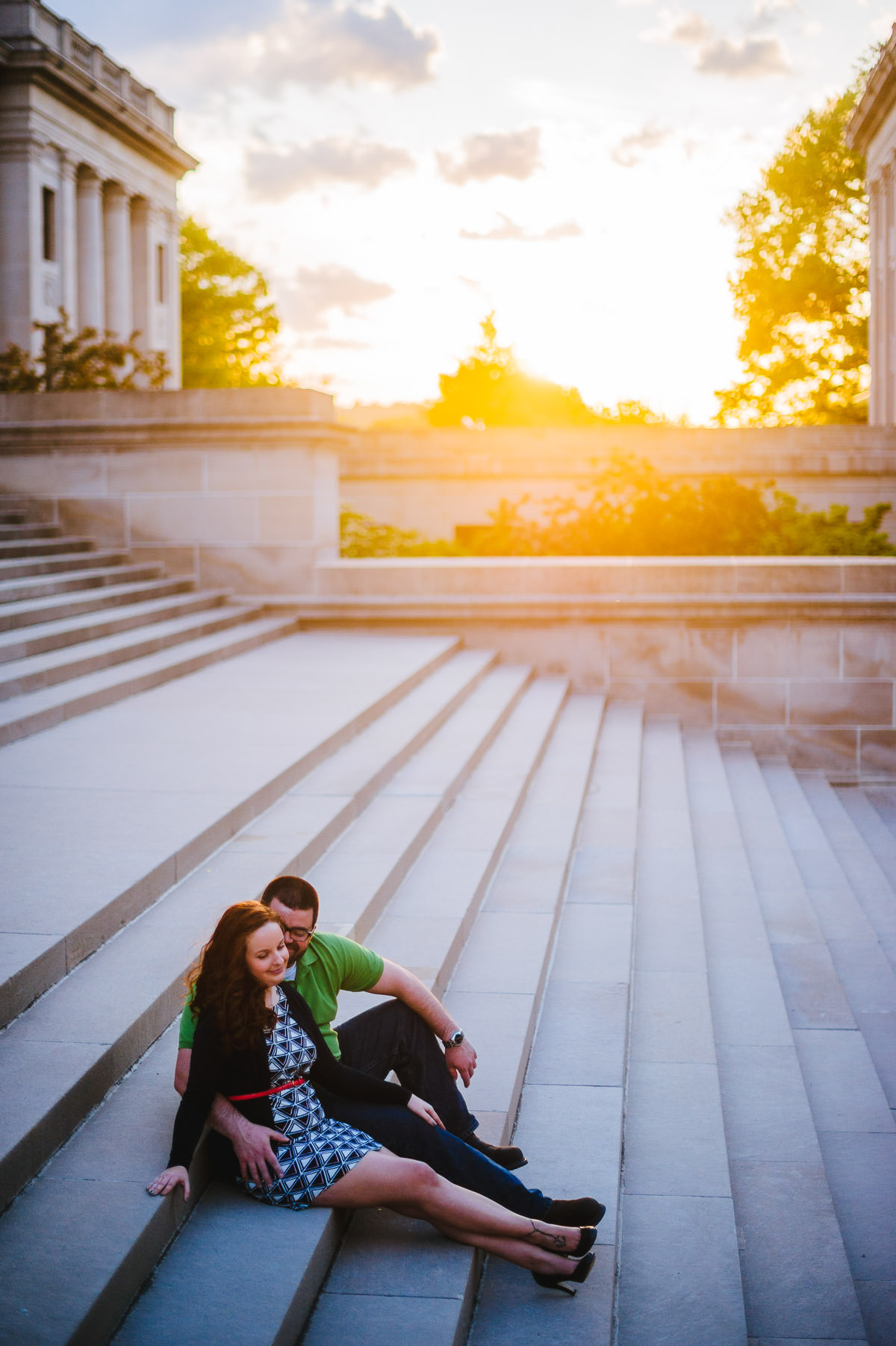 engagement photos at charleston wv capitol capital complex