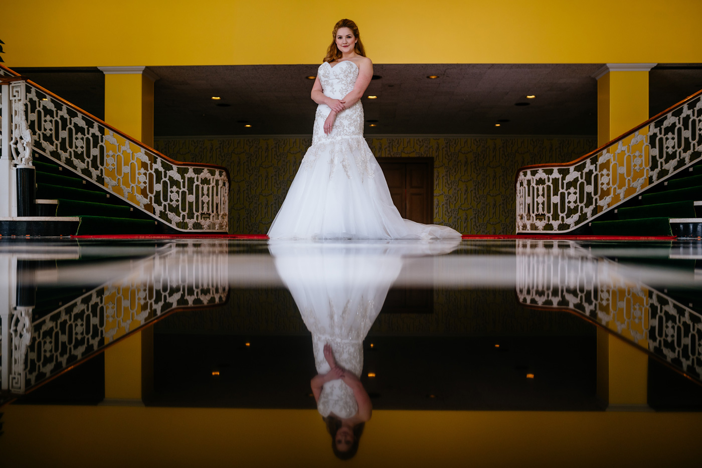 gorgeous bridal pictures at west virginia greenbrier resort