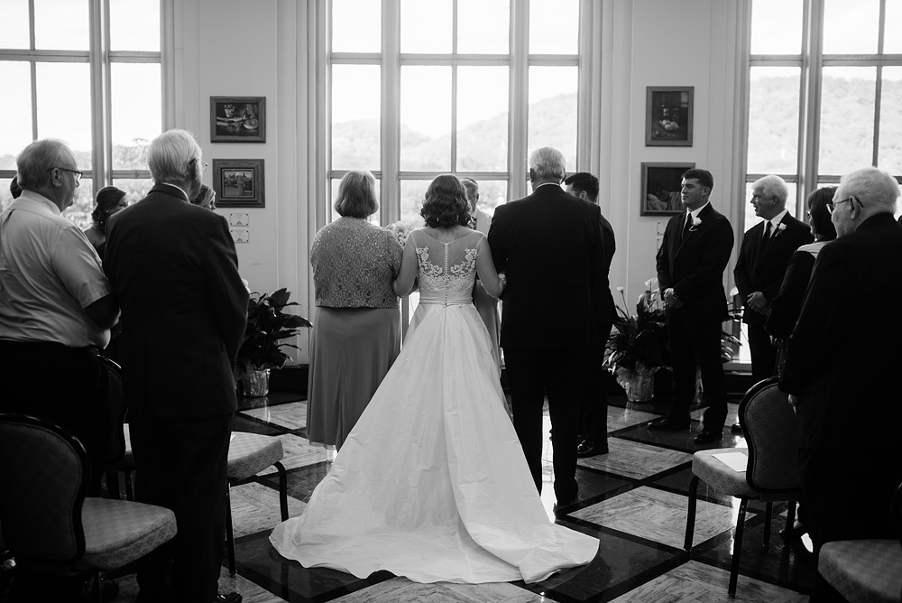 erma byrd gallery wedding ceremony uc charleston wv