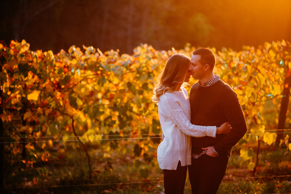 vineyard engagement pictures