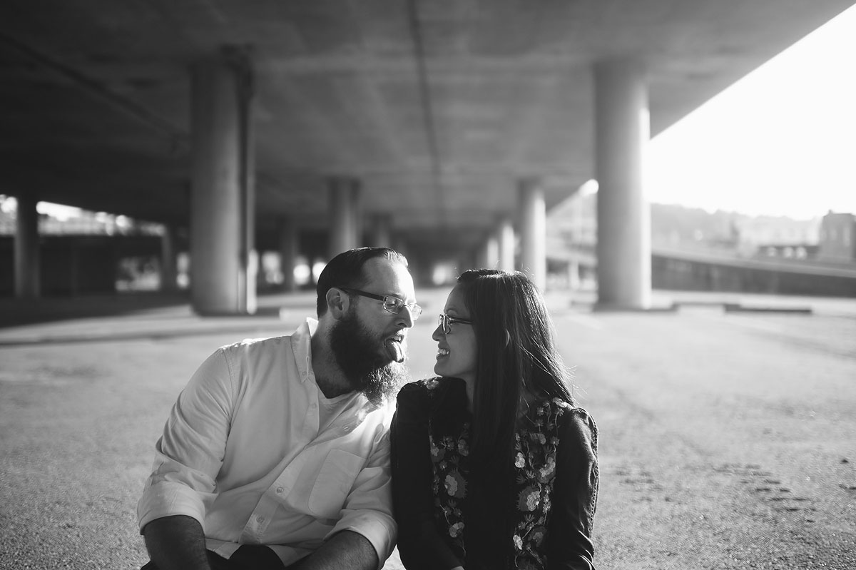 silly engagement photos