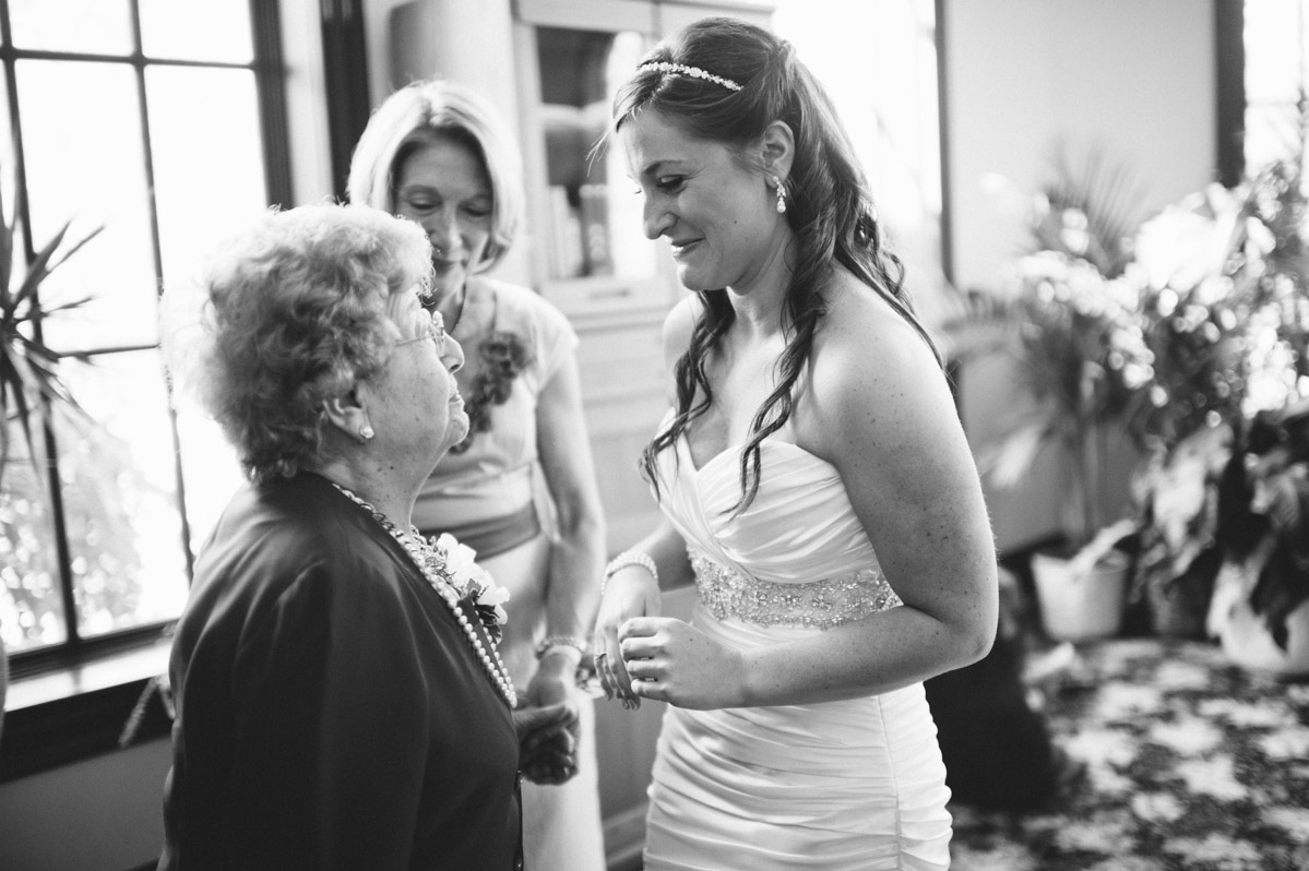 bride with grandma