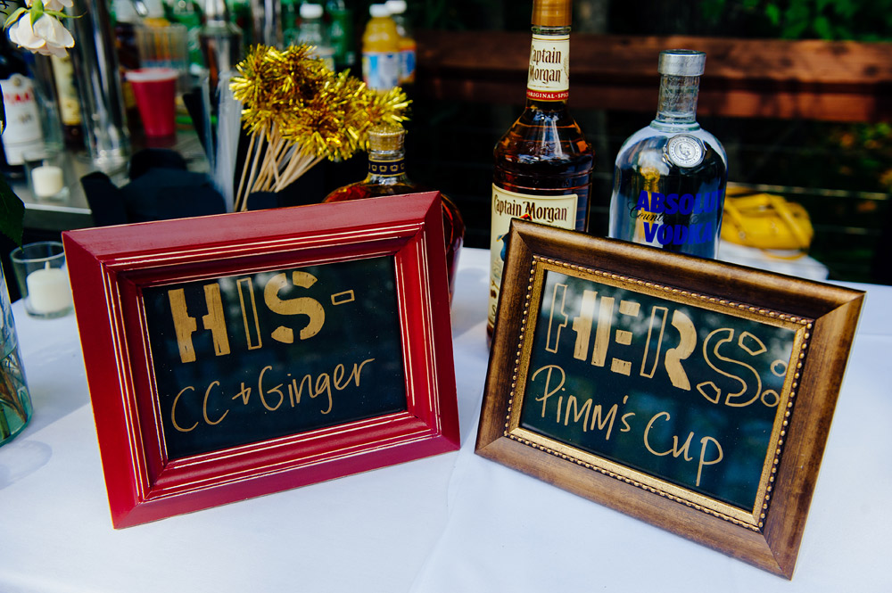 his and hers wedding drinks cc ginger pimms cup