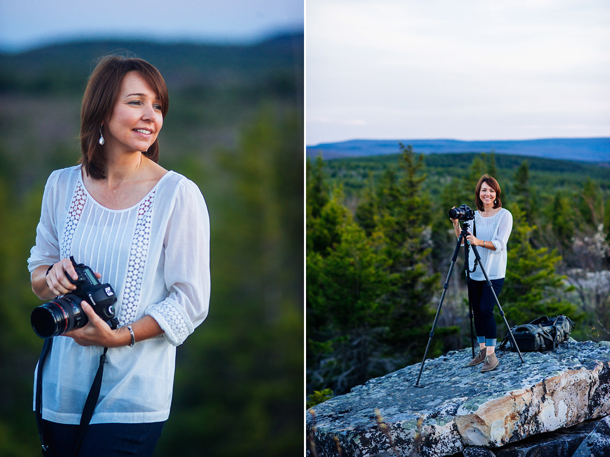 michele sons landscape photographer at dolly sods wilderness