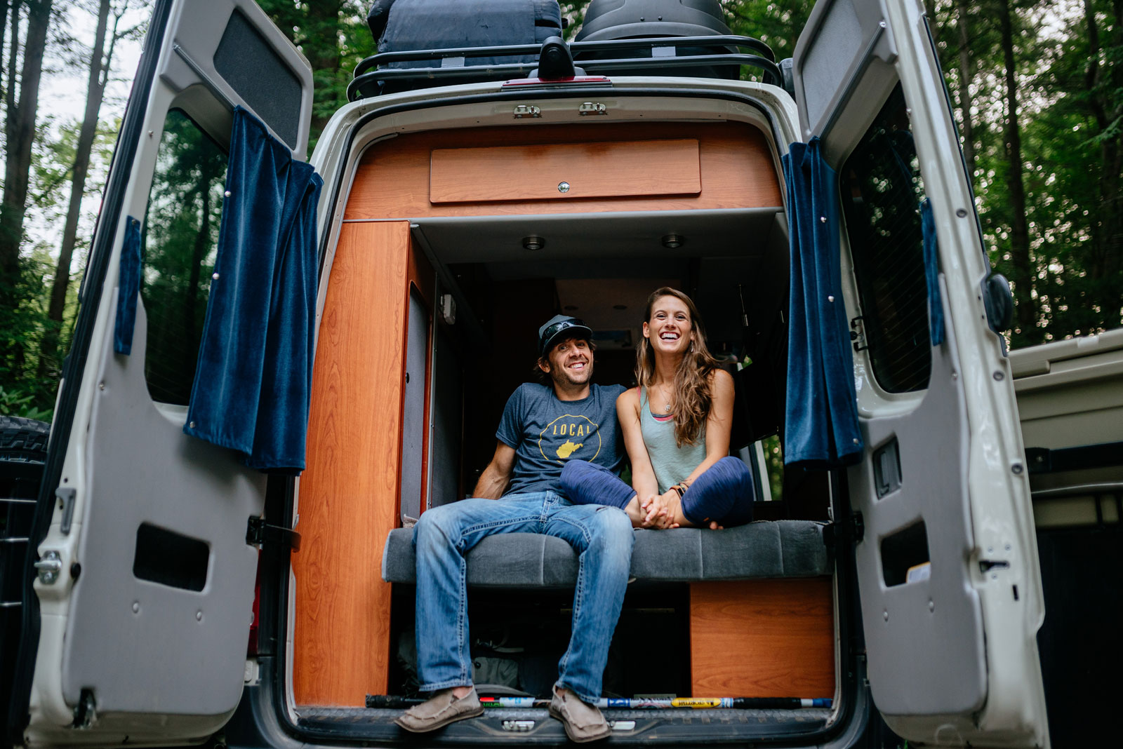 030b couple with their camper van