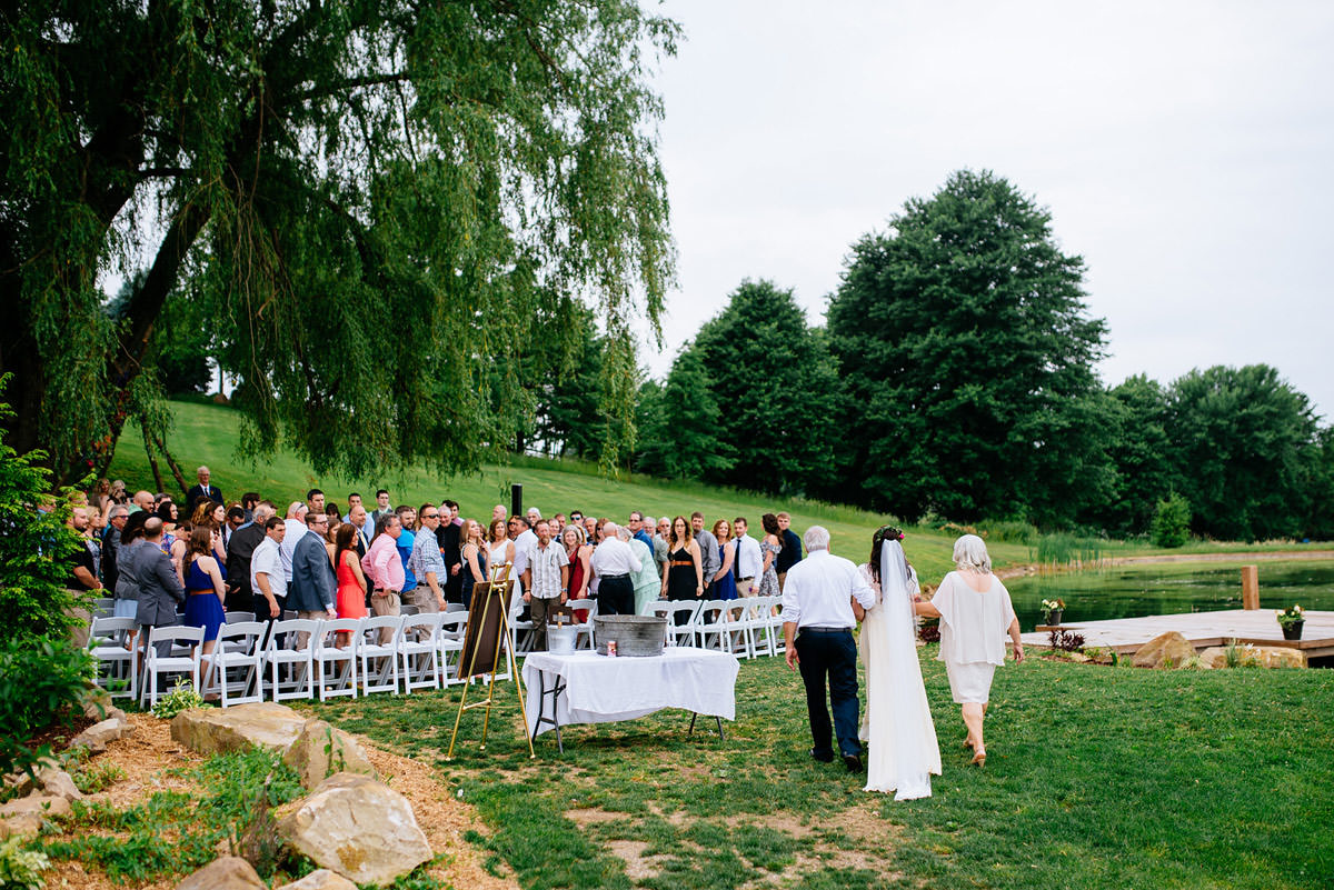 rustic acres pennsylvania wedding ceremony