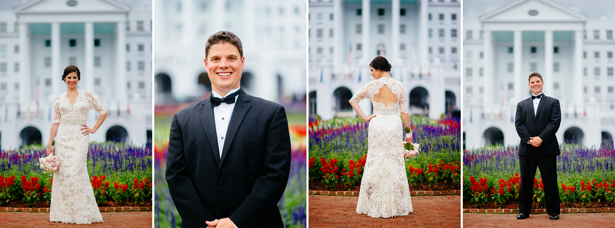 wedding photos at the greenbrier resort by the oberports