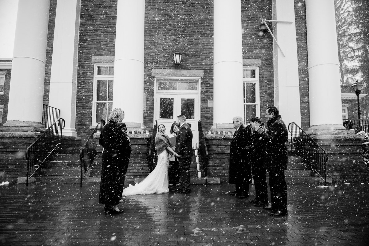 lewisburg west virginia snowy elopement