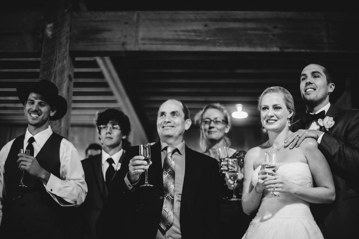 wedding toast photos