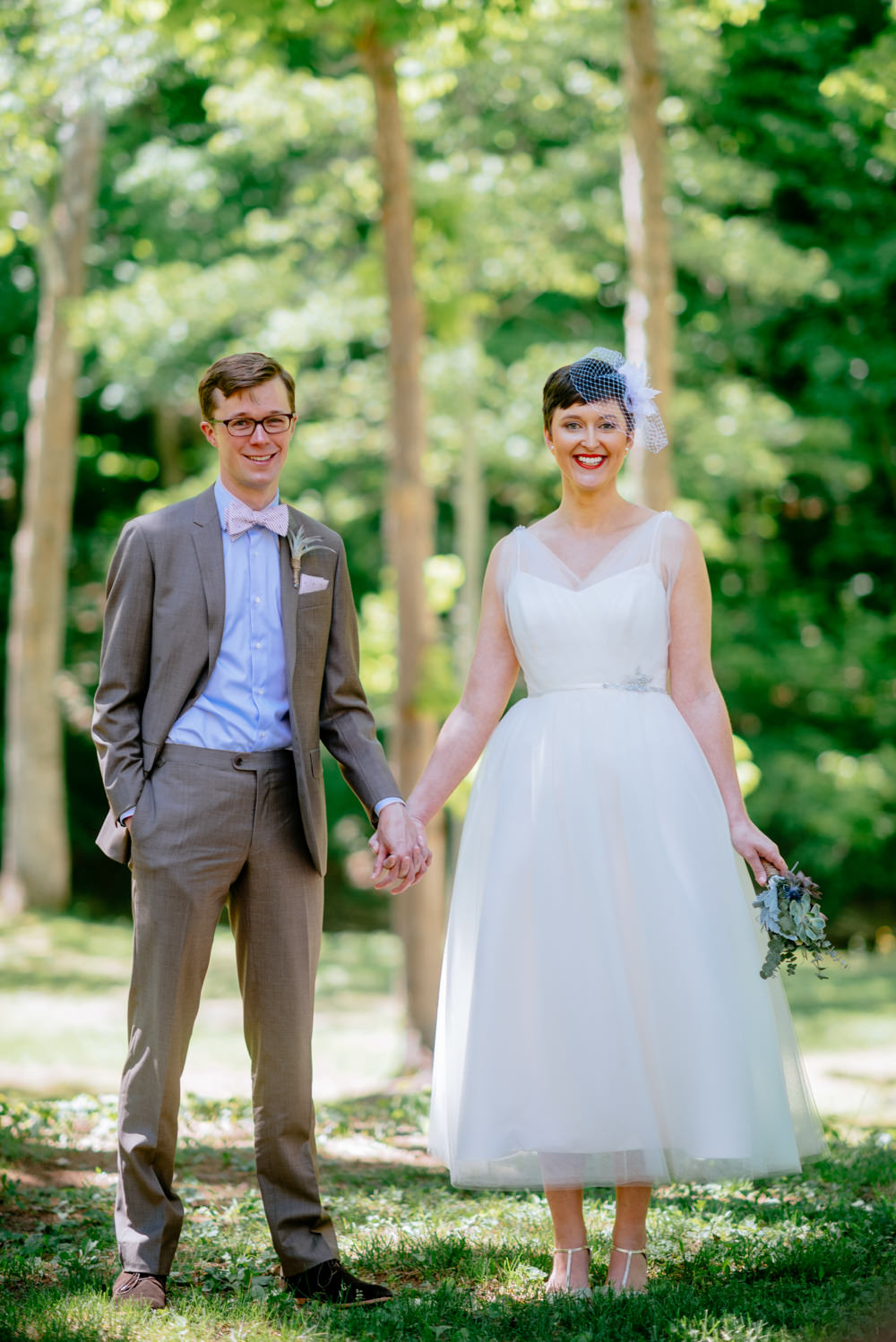 adorable bride and groom camp muffly wv wedding