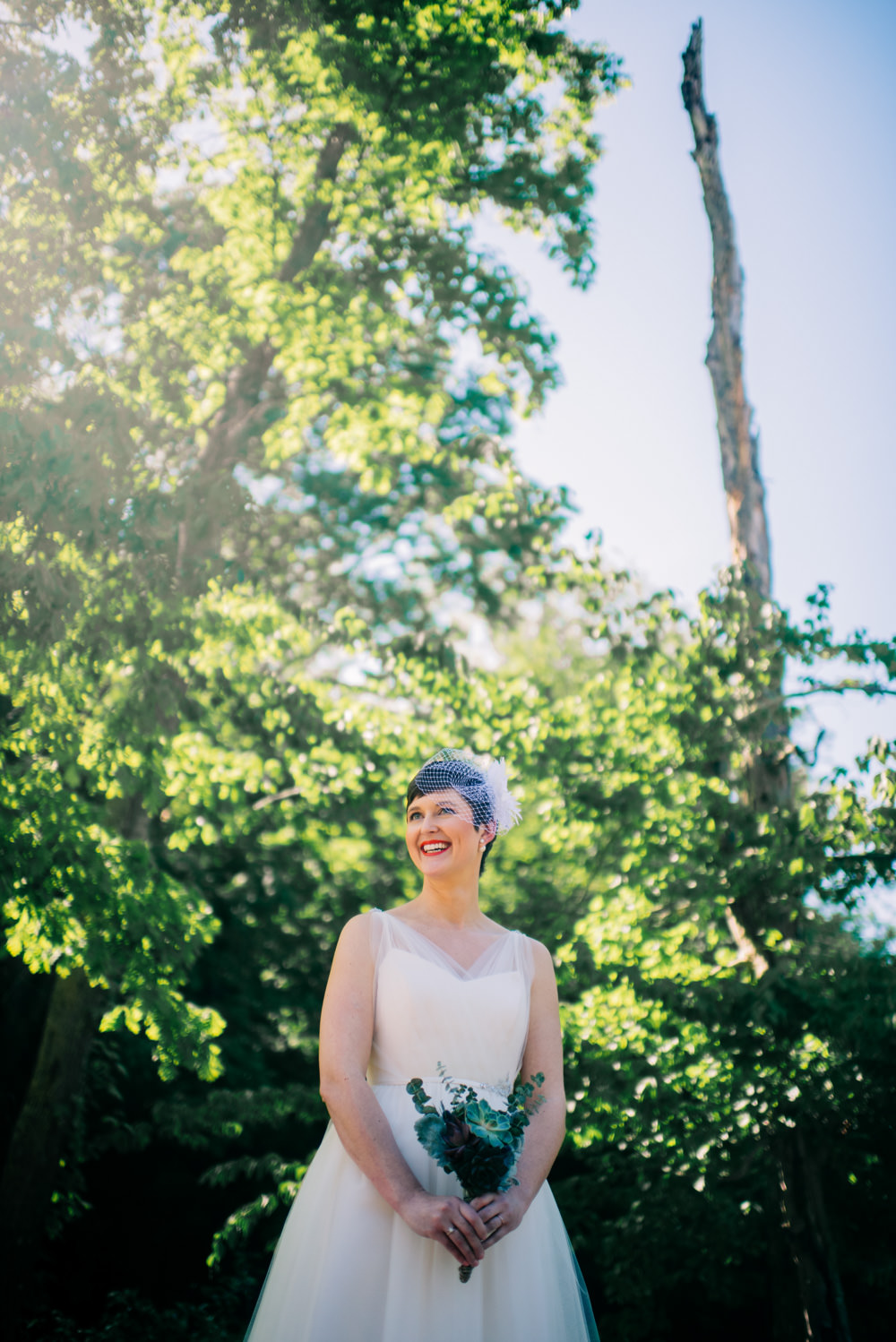 bridal portrait at camp muffly