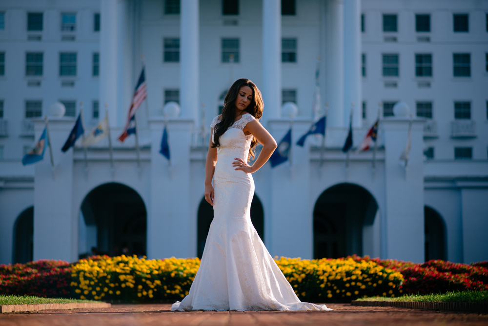 west virginia bridal portraits at the greenbrier