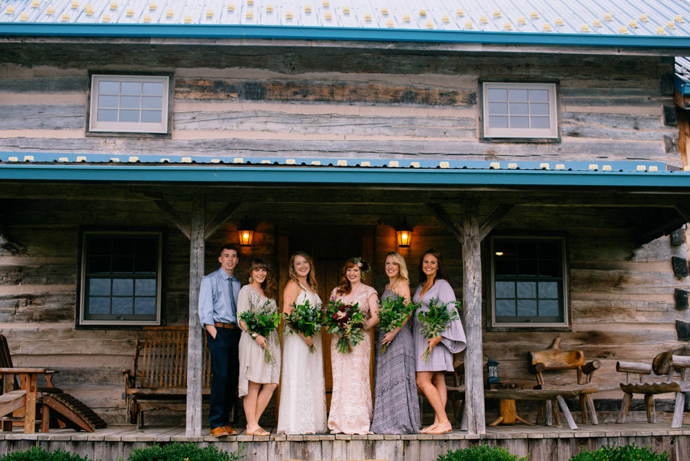benedict haid farm cottage bridal party portraits