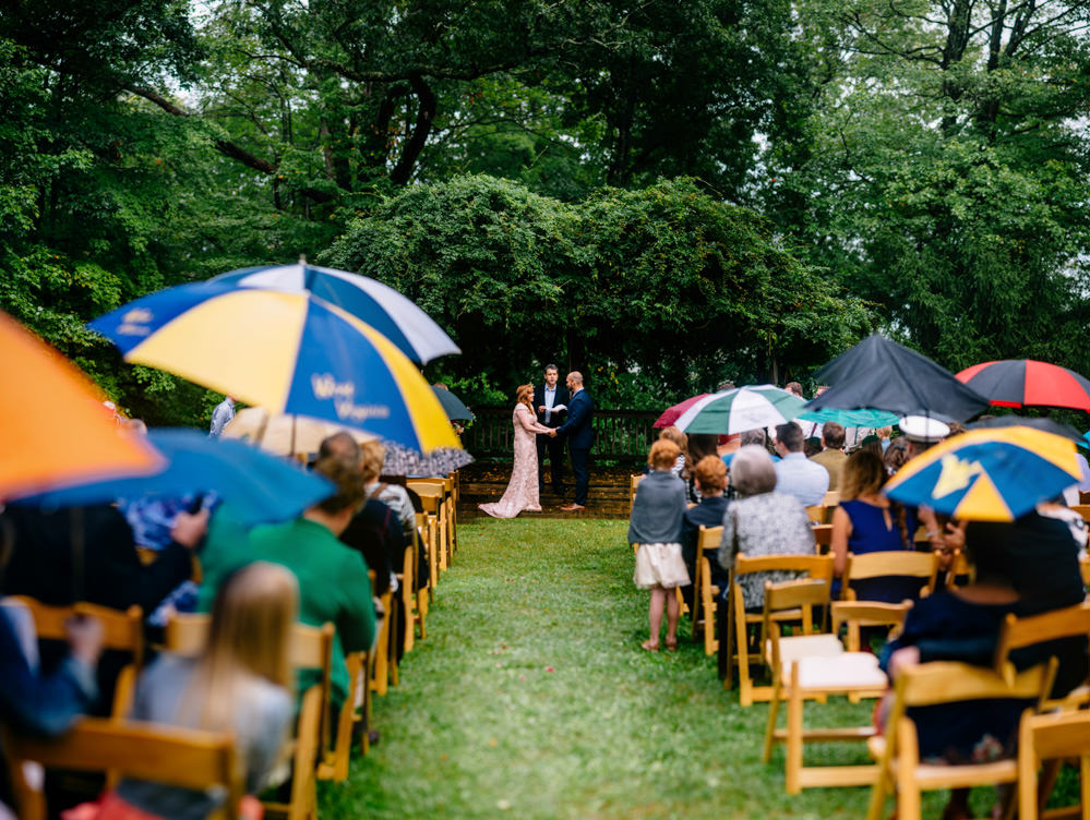 rainy wedding ceremony brenizer method benedict haid charleston wv photographers the oberports