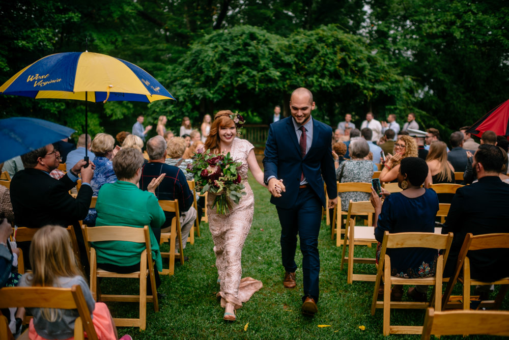 west virginia mountaineers umbrella benedict haid wedding by the oberports