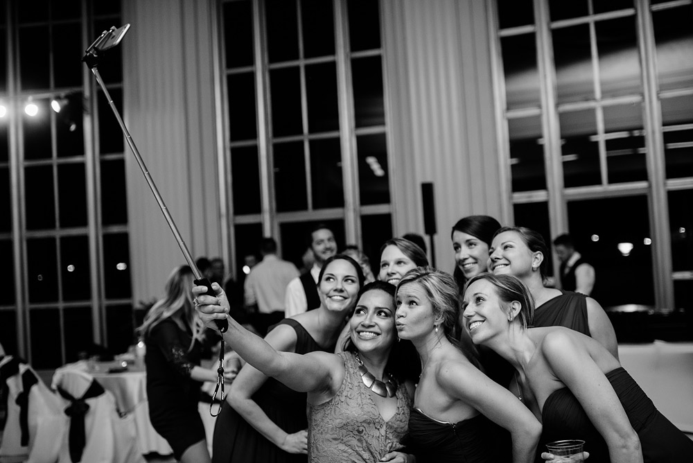selfie stick at weddings
