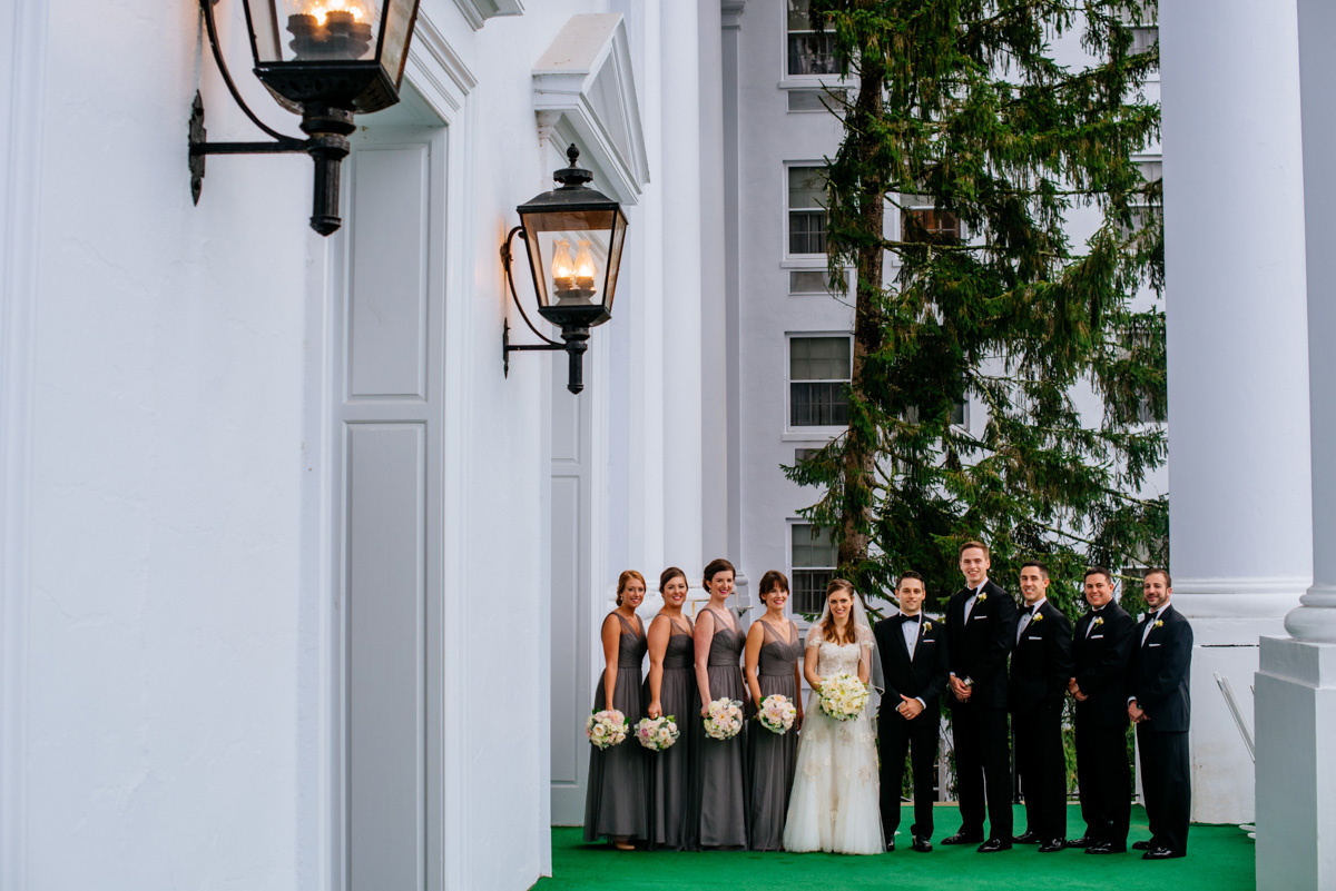 full wedding party greenbrier