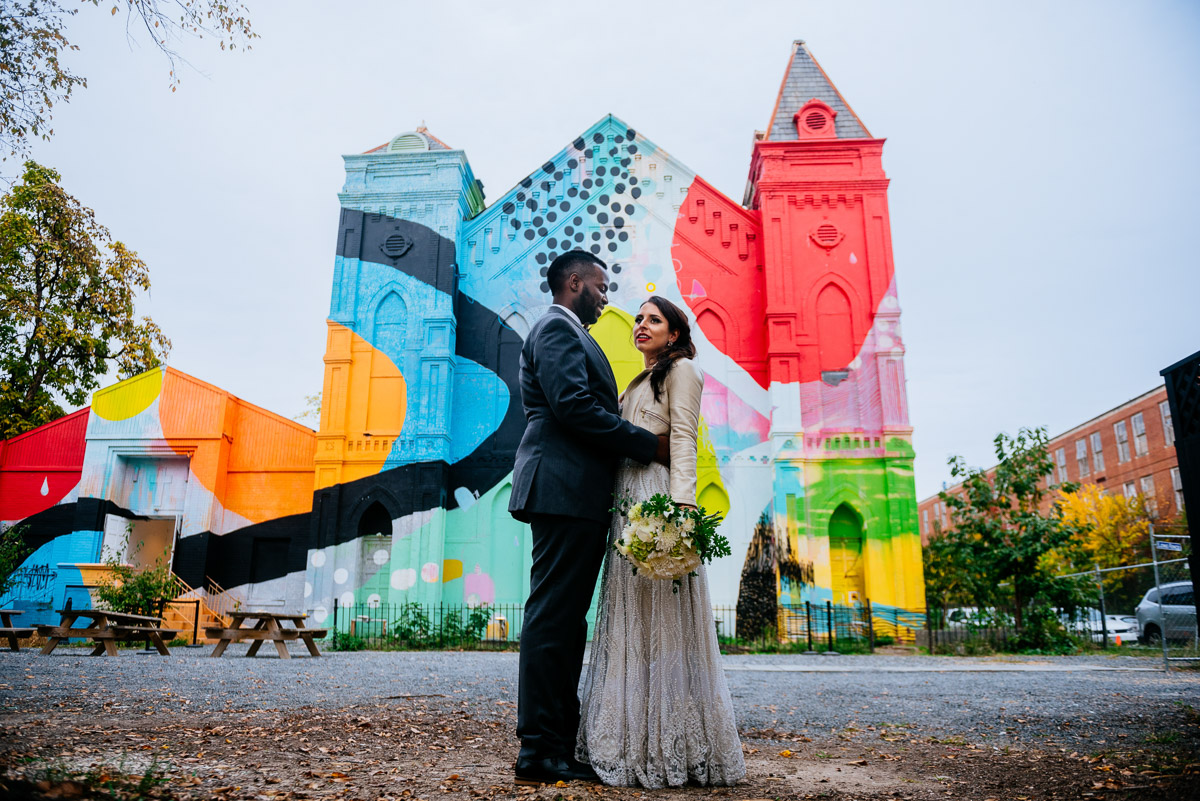 blind whino culture house dc wedding portrait