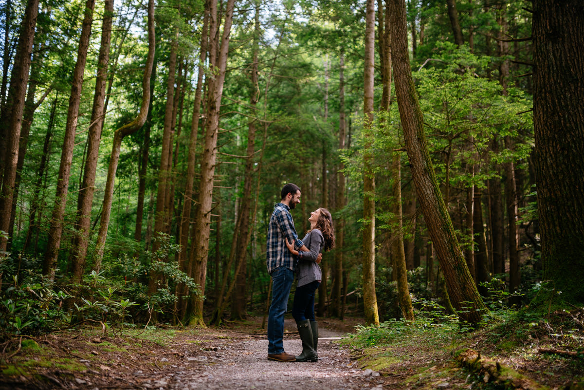 endless wall trail fayetteville wv engagement photos
