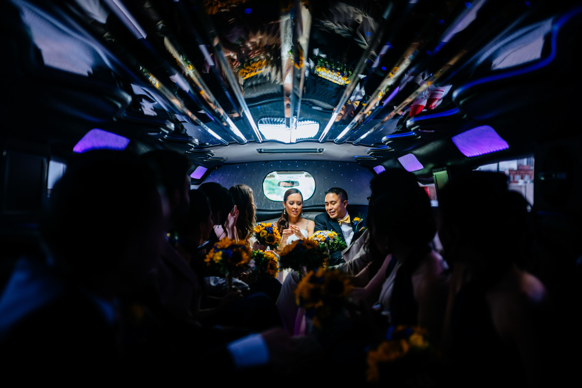 charleston wv wedding artistic hummer limo moment