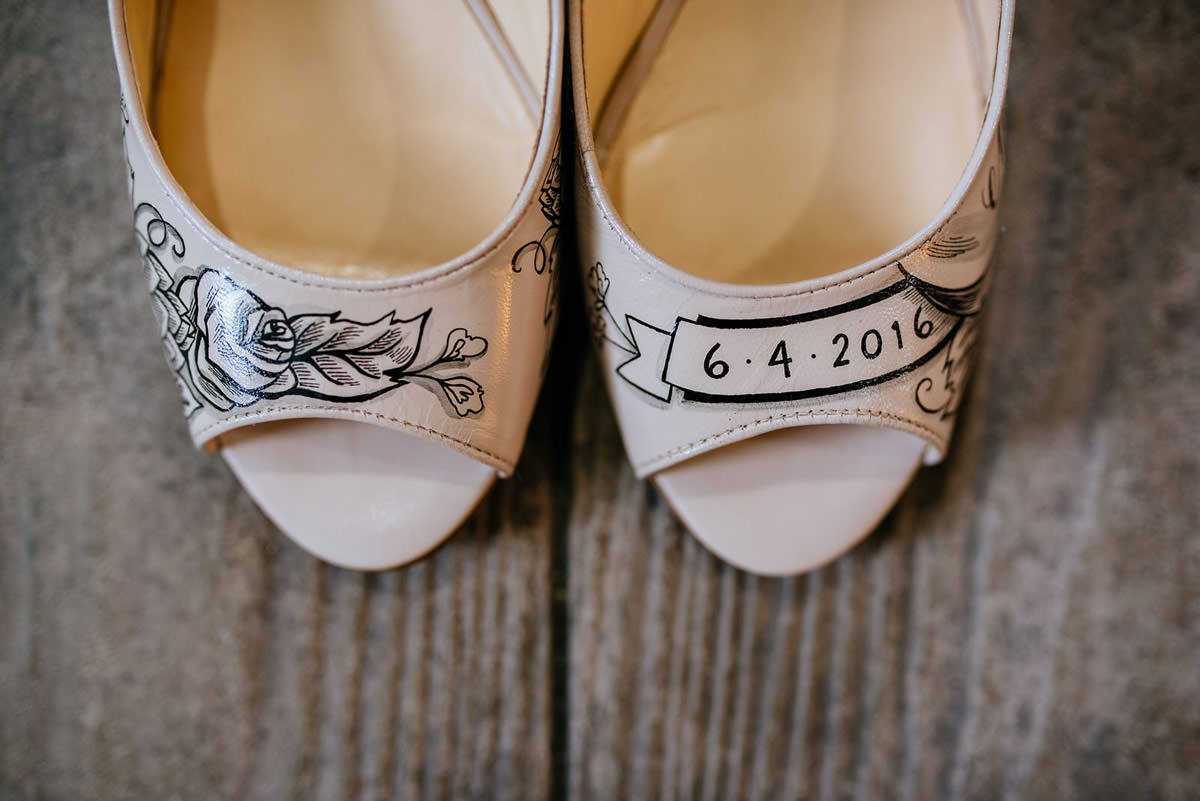 figgie shoes custom handpainted bridal shoes