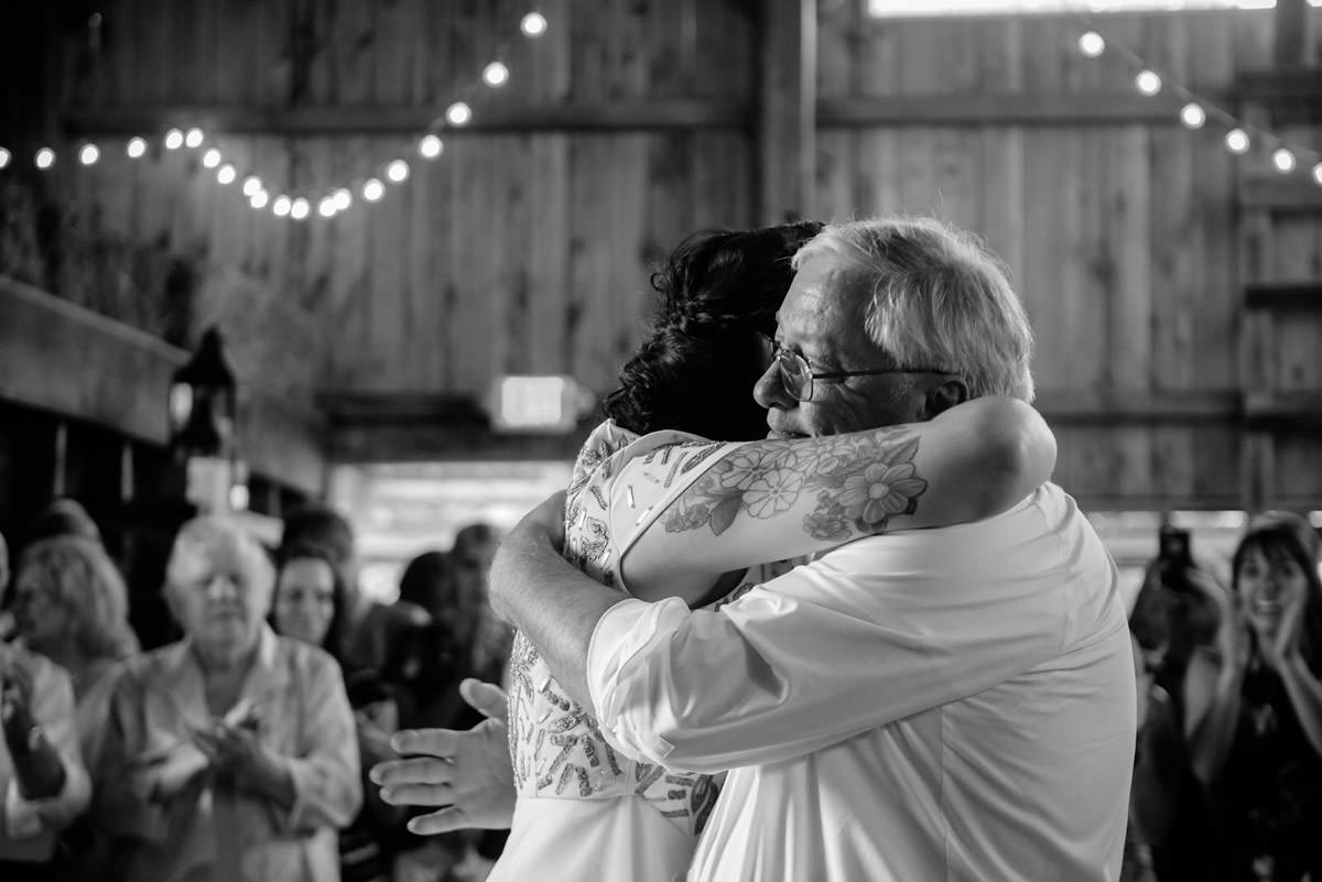 rustic acres pittsburgh wedding father daughter dance