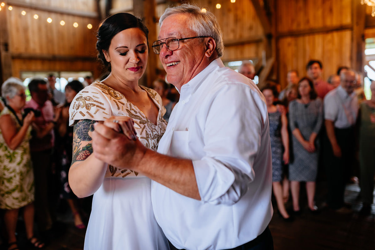 rustic acres wedding father daughter dance