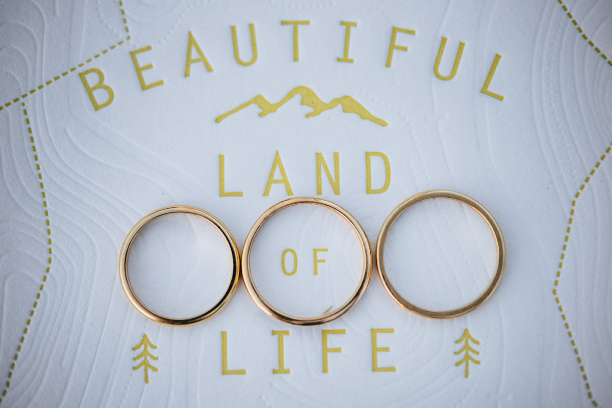 kelby designs wedding ring set basecamp printing letterpress wedding stationery