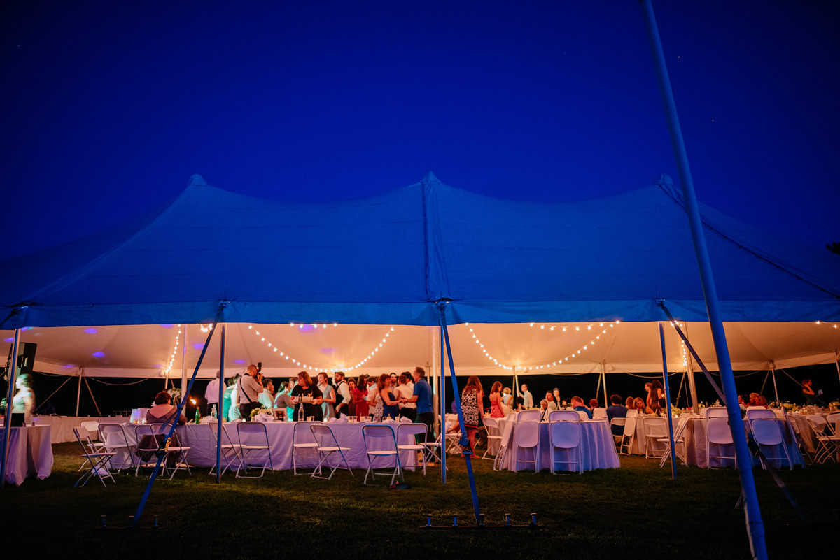 confluence resort wedding reception tent