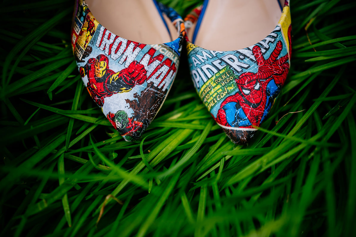 custom comic book bridal shoes by siegda etsy