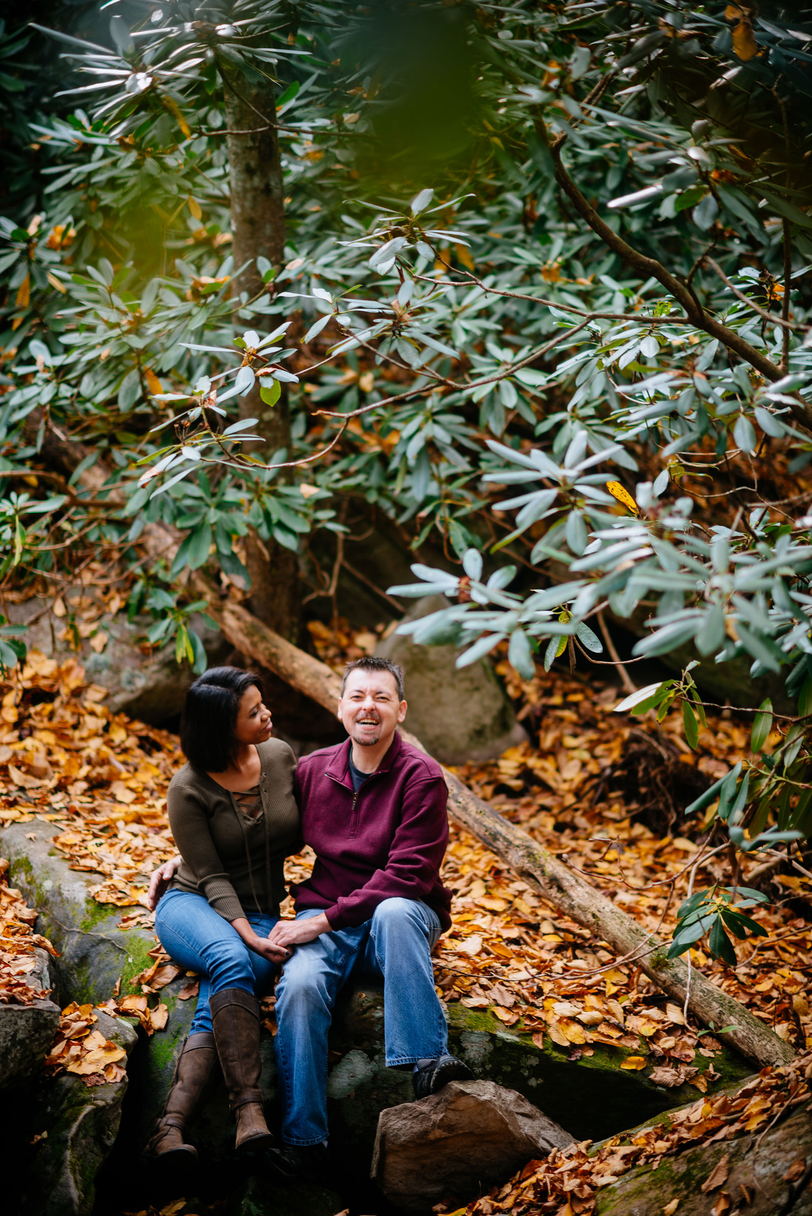autumn engagement session in wv
