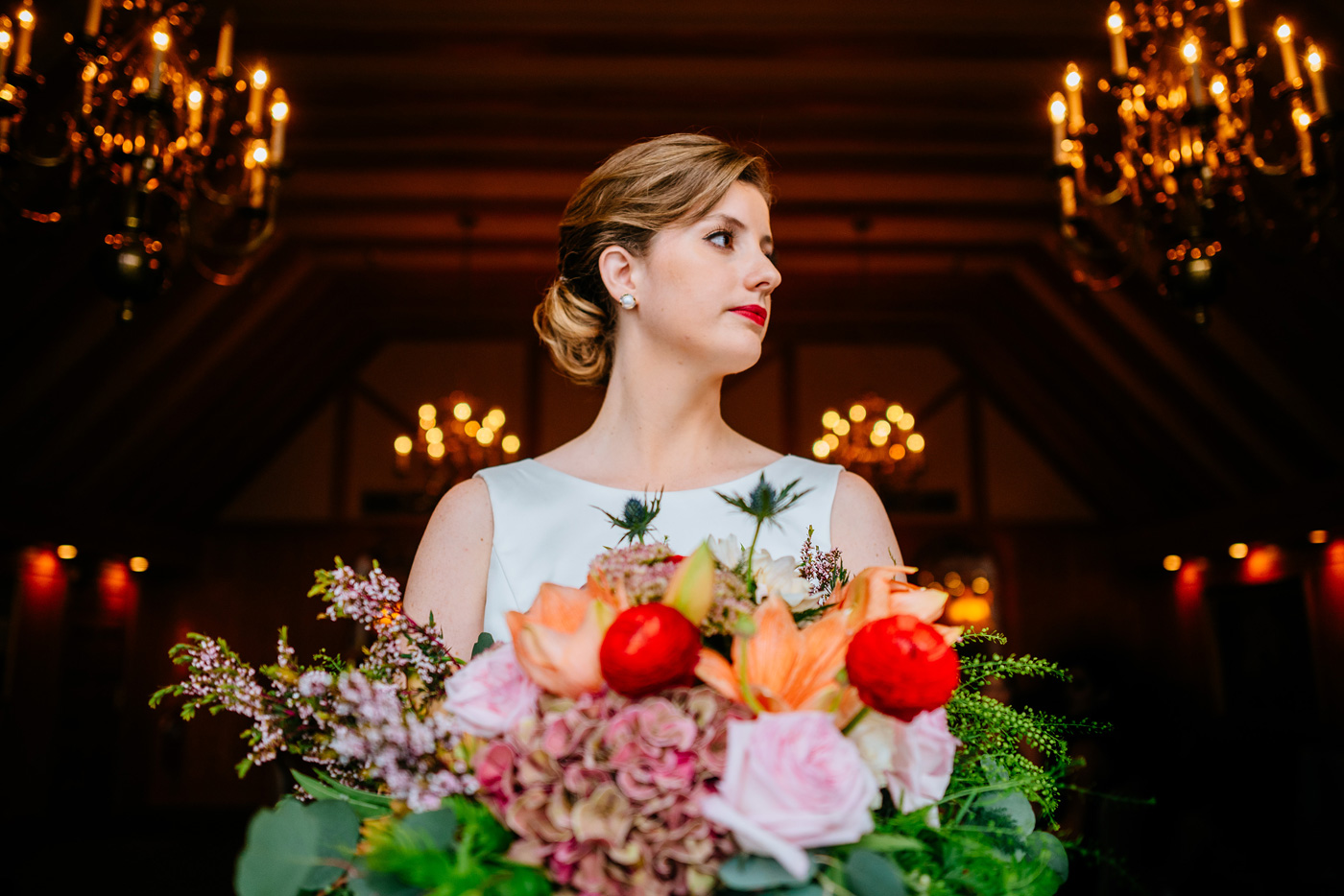 bridal portrait at st clair country club pittsburgh pa