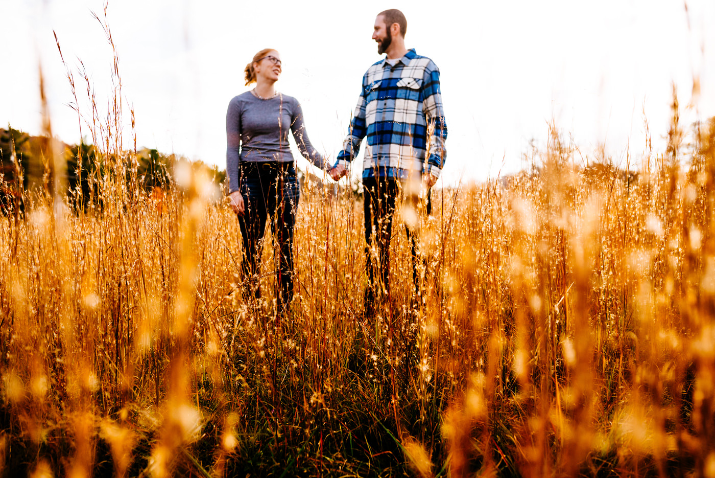 fall engagement portraits in west virginia