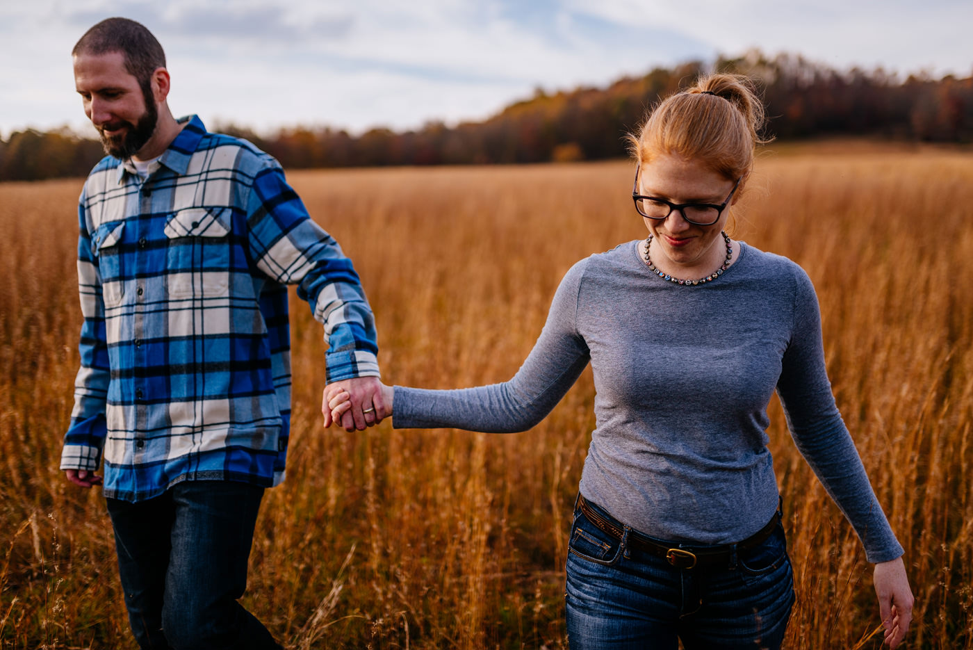 fall couple portraits in west virginia