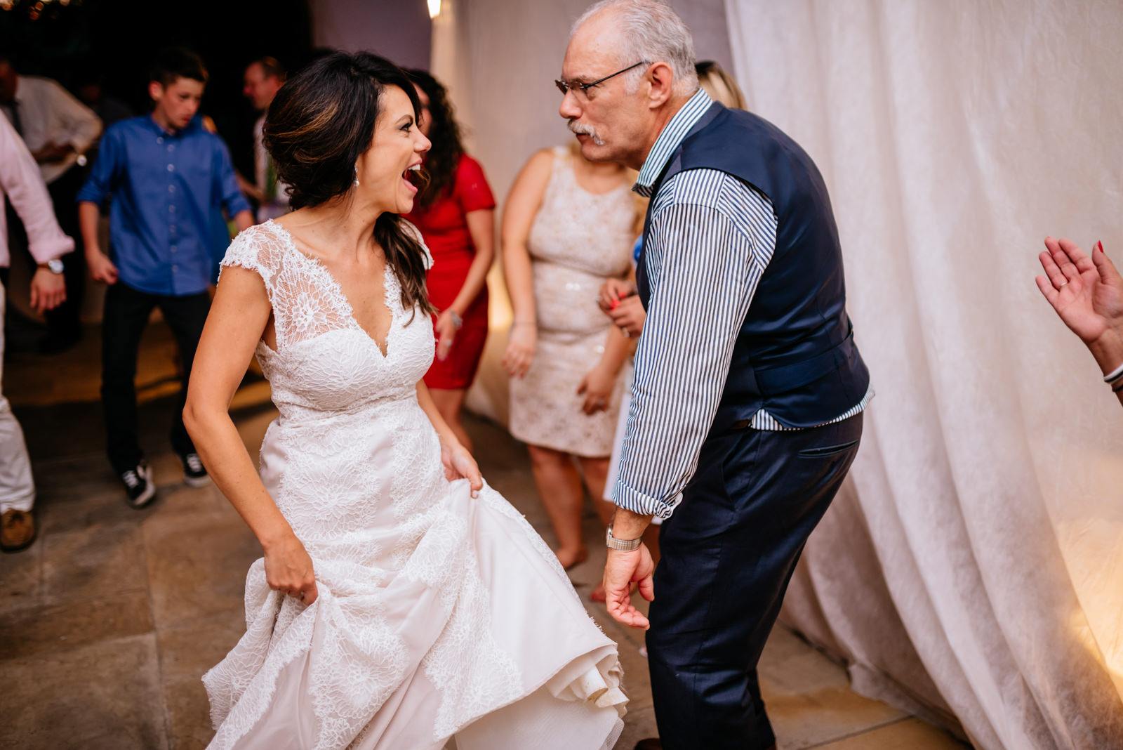 bride dancing with dad wedding reception moment