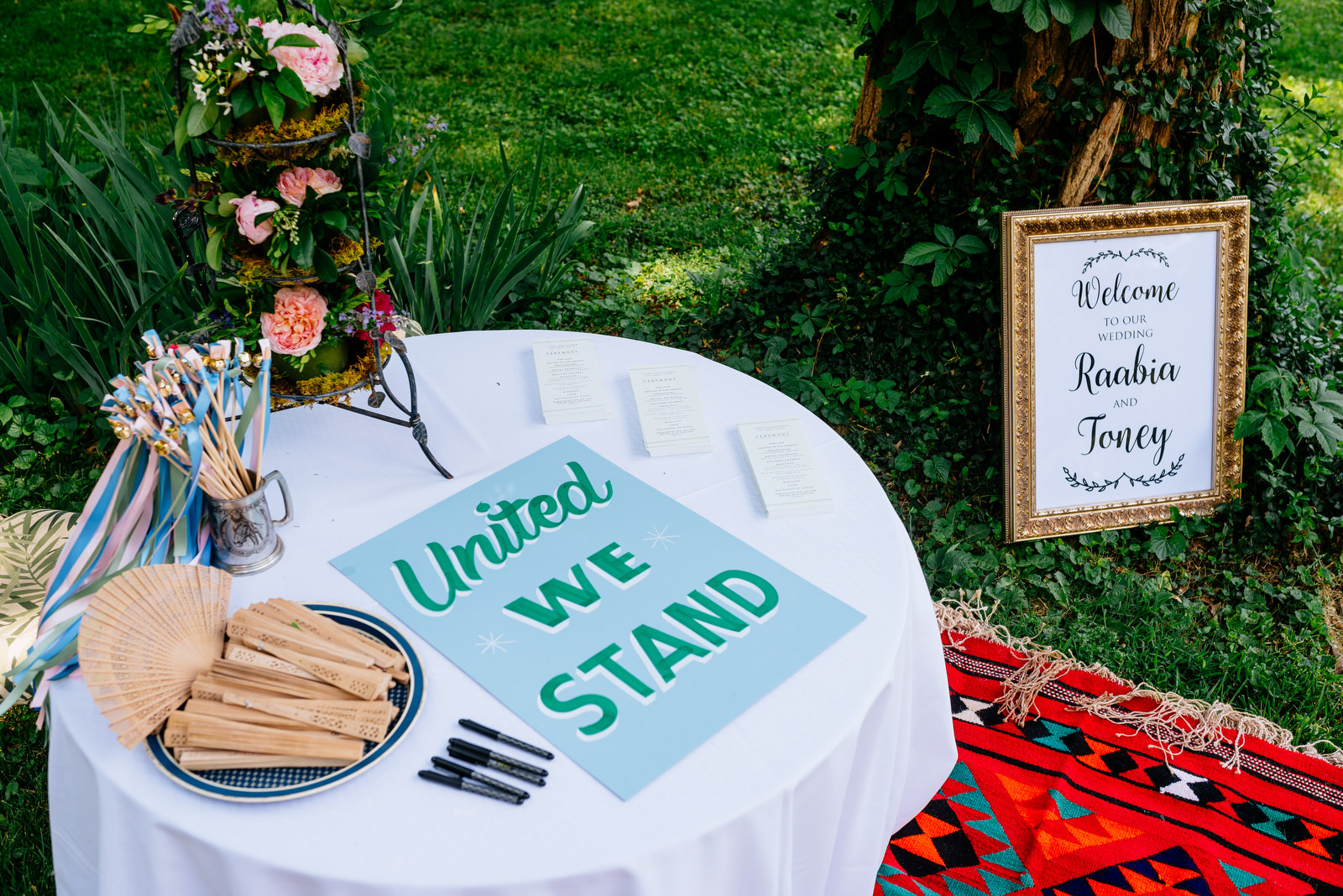 woodenhandfans holly hill inn wedding lexington kentucky