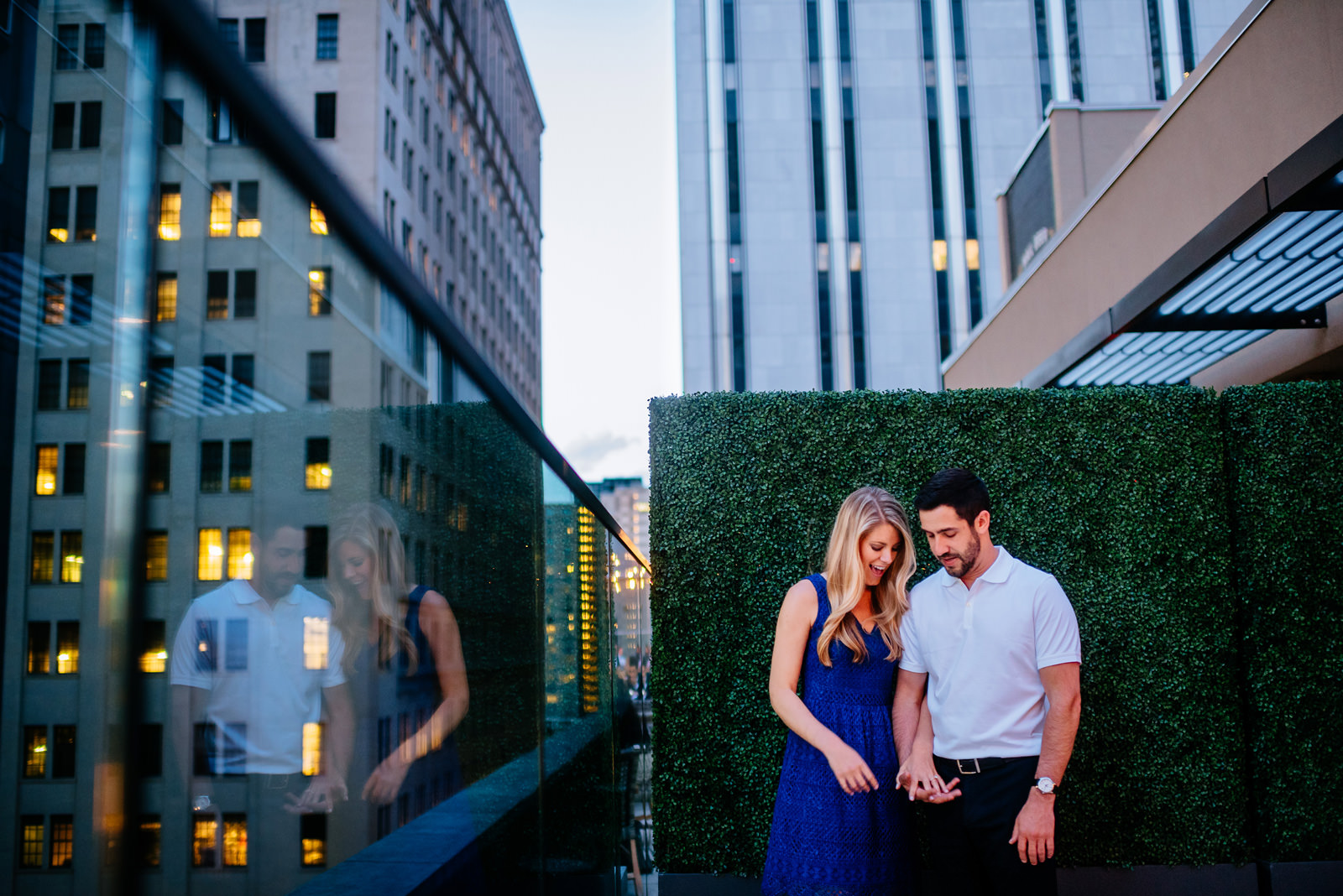 hotel monaco rooftop engagement photos pittsburgh