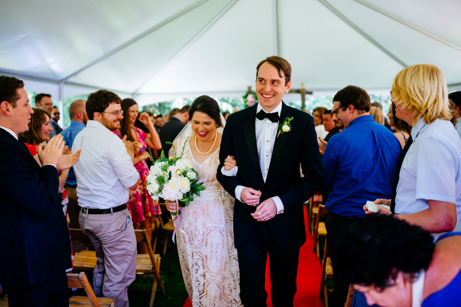 just married holly hill inn wedding lexington kentucky