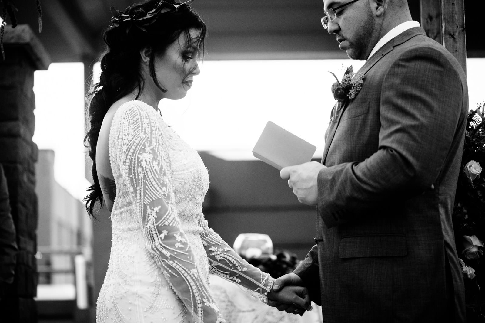 wedding ceremony vow exchange