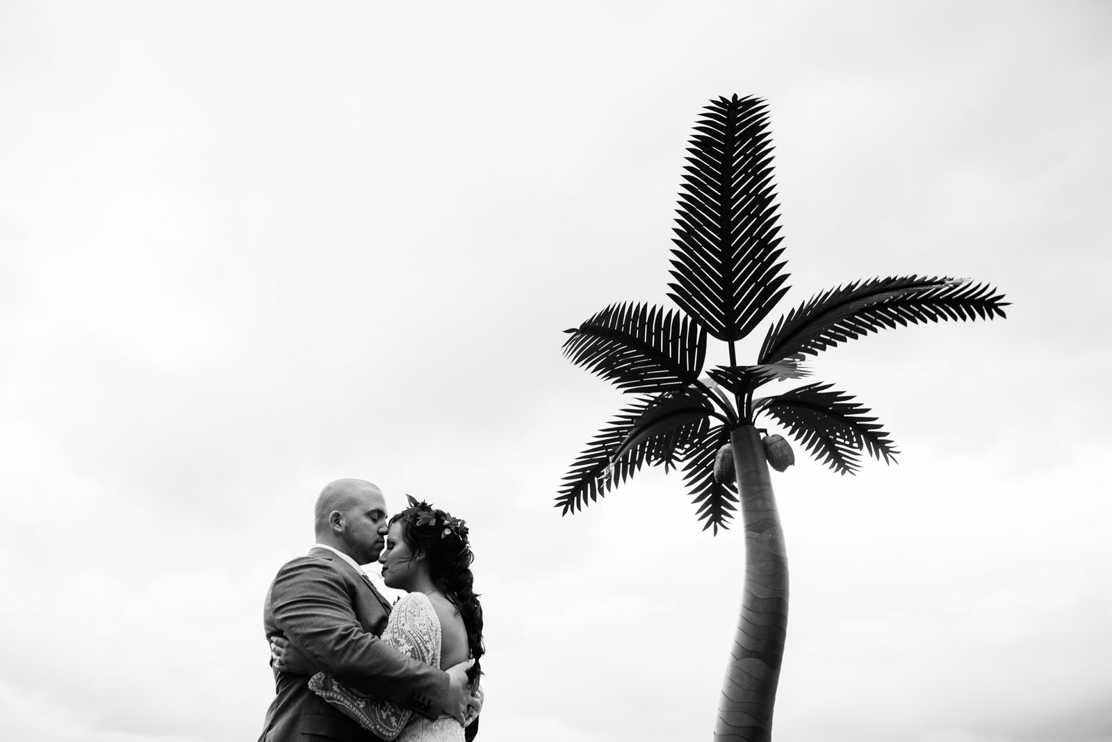 unique cinematic black and white bride groom portrait morgantown wv wedding