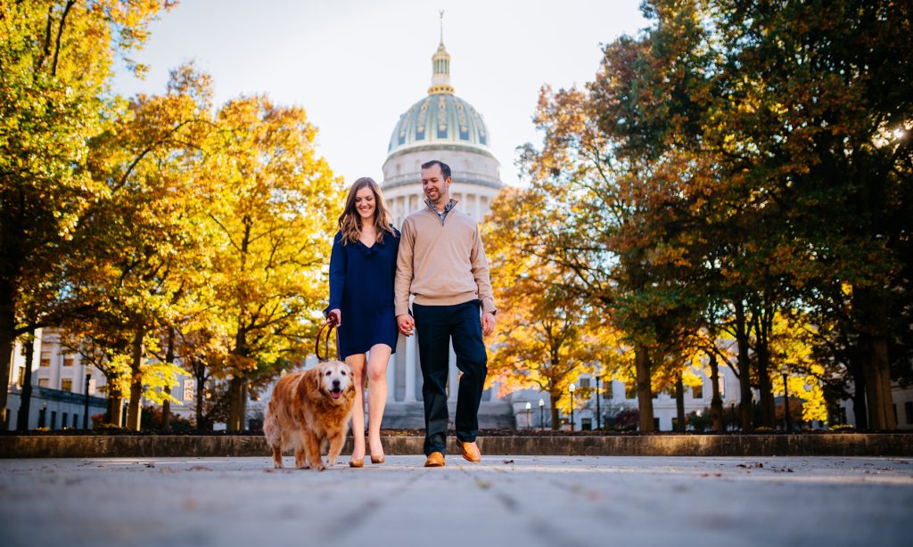 charleston wv fall engagement pictures