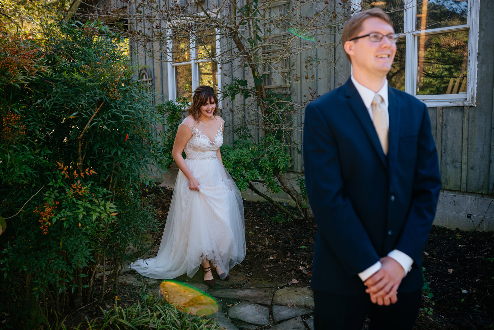 charleston wv wedding first look pictures