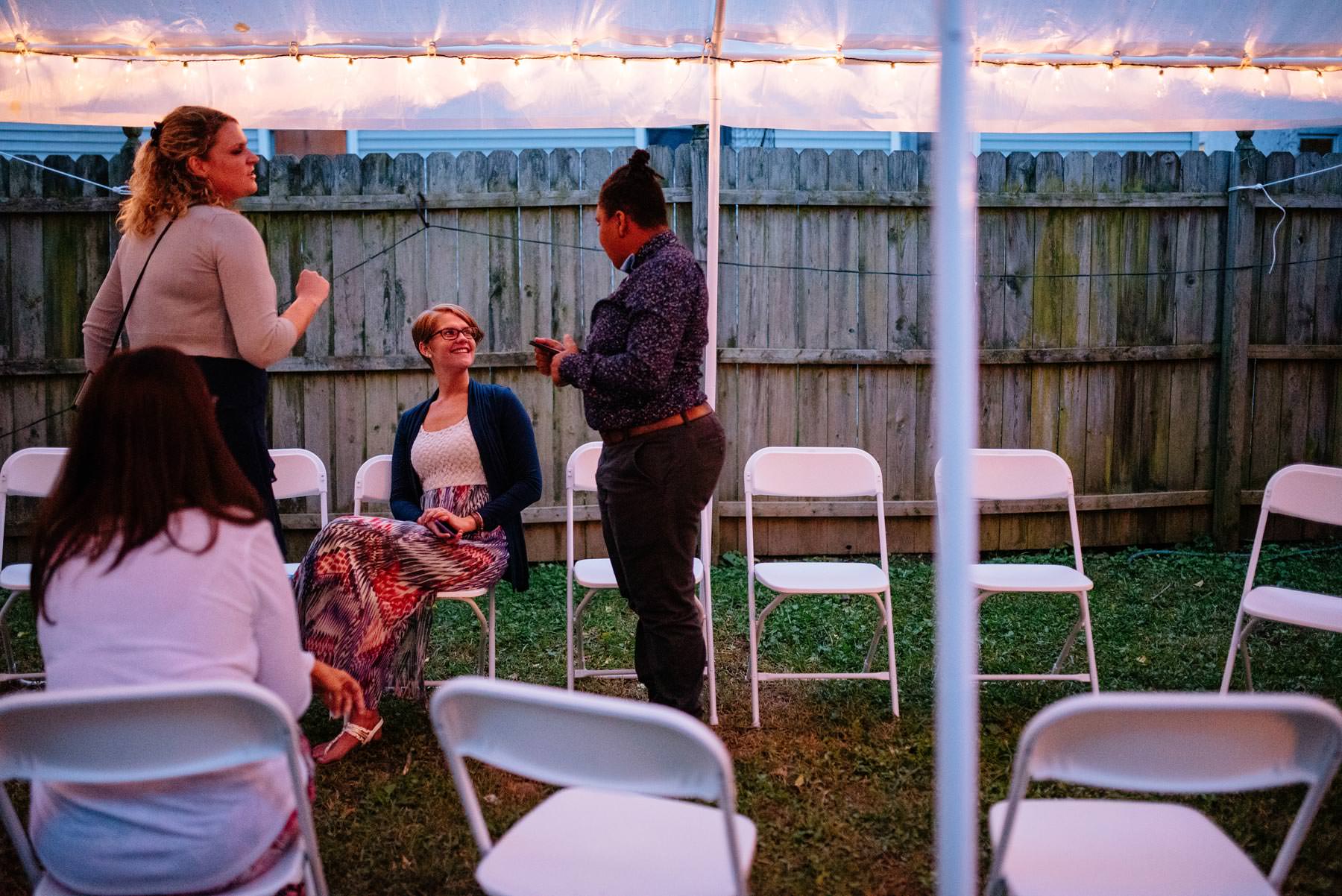 charleston wv backyard wedding reception